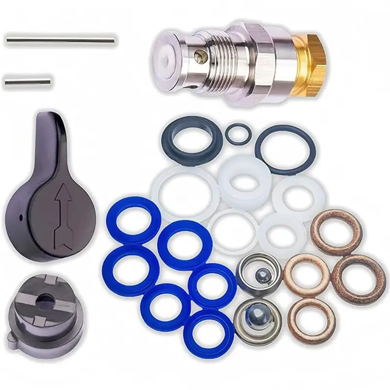 

Комплект для ремонта насосов Graco: клапаны CYCLI-235014 Prime Spray и Drain, а также уплотнения 244194 для моделей 210, 230, 390, 395, 490, 495, 595, 3400