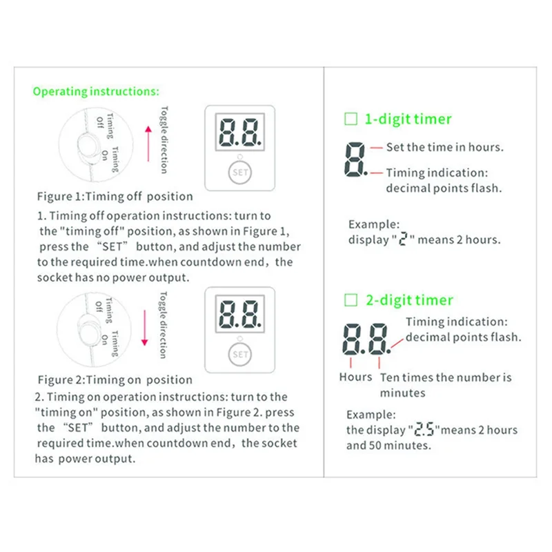 

AT43-EU вилка, переключатель обратного отсчета, двухзначный дисплей, функция синхронизации, контроллер времени зарядки для телефона, планшетного компьютера