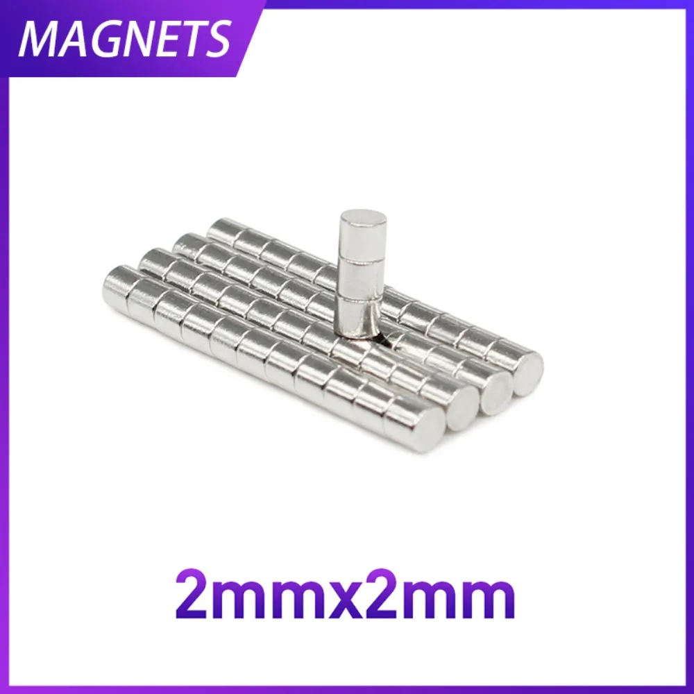 100/200/500/1000/5000PCS 2x2 Mini Small Magnets Round 2X2 Mm Neodymium Magnet Disc 2x2mm Permanent Strong Magnet 2*2