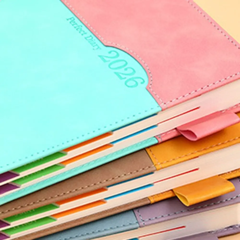 365 Days 2026 Schedule Planner Notepad English Efficient Organization A5 Agenda Planning Notebook Wear-resistant Self-discipline