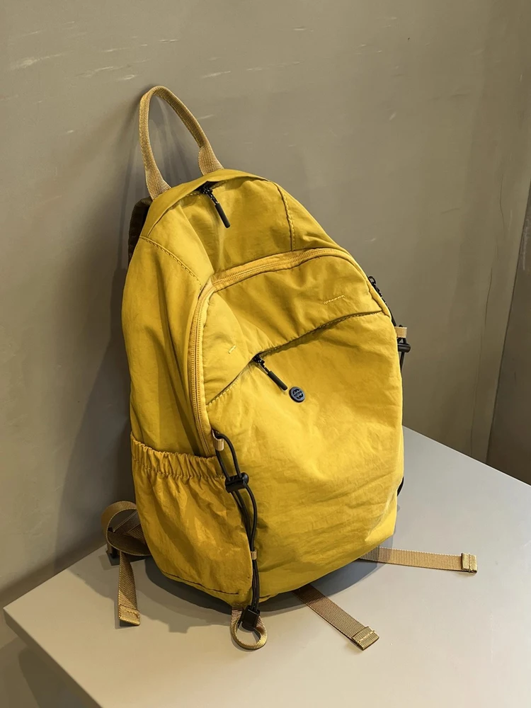 

Water-Resistant Lightweight Nylon Outdoor Backpack Unisex Casual Simple Style Travel Hiking Bag with Computer Compartment