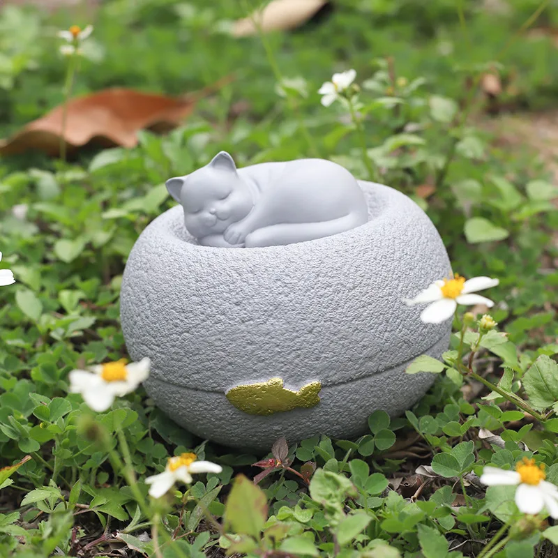 Cute Pet Memorial Keepsake Ceramics Cremation Urns for Human Pet Ashes Memorial Ashes Holder Memorials & Funerary