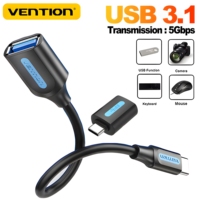 Vention OTG USB Type C 3.1 3.0 5GB Transfer Adapter to USB A Female Data Reader Converter for Samsung iPhone 15 MacBook Laptop