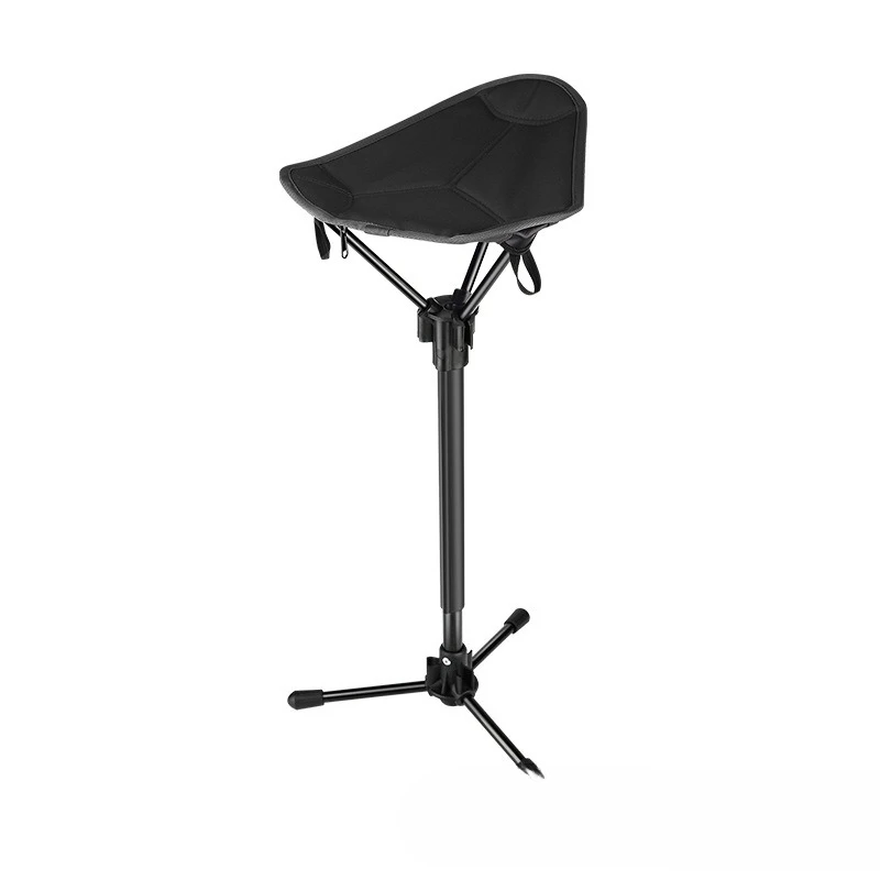 Retractable Folding Stool Portable Aluminum Alloy Camping Folding Chair Stool Camping Portable Queuing Fishing Stool