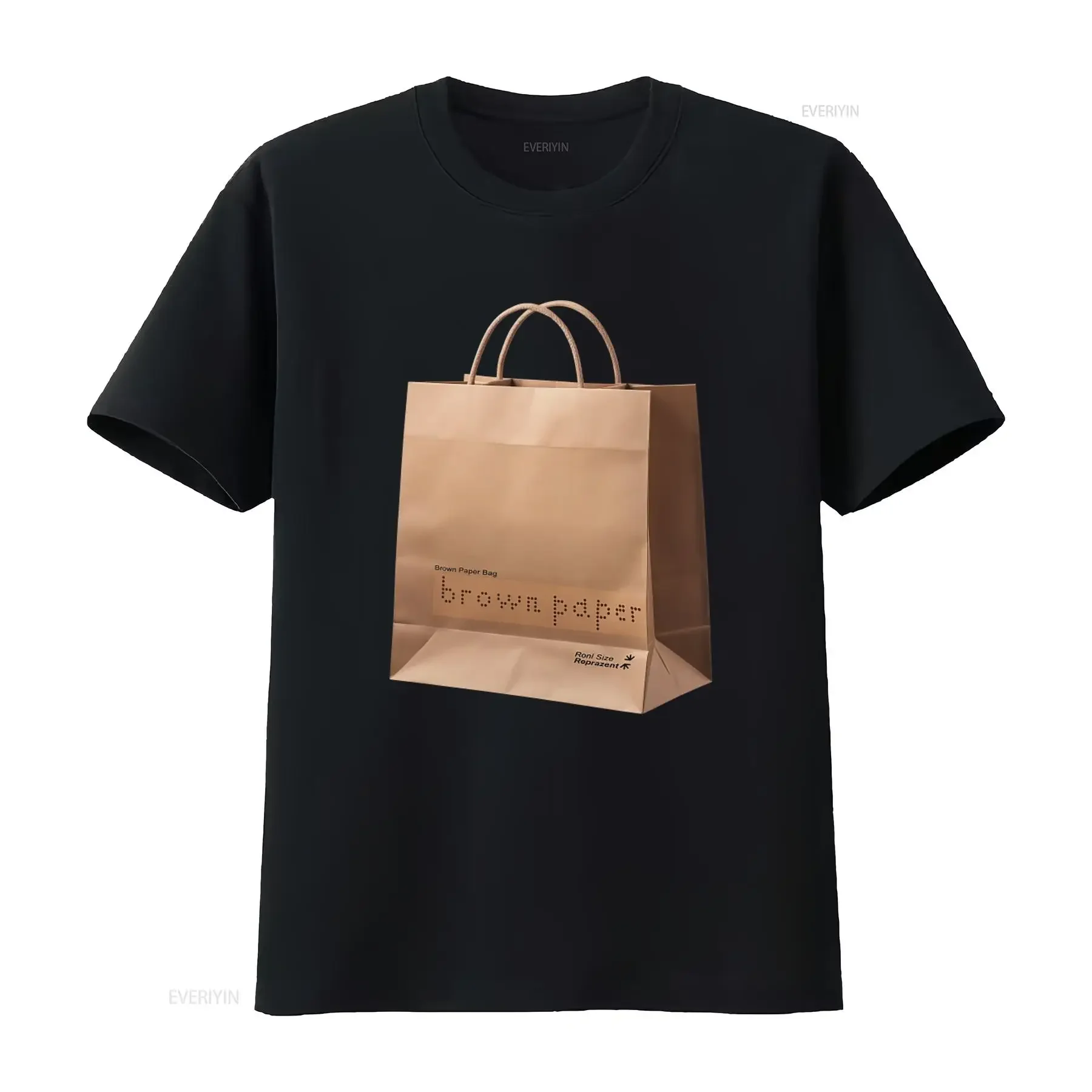 Brown Paper Bag T Shirt Drum And Bass Roni Size N Dnb Classic Unique Print Perfect for Music Lovers vintage Washed Casual