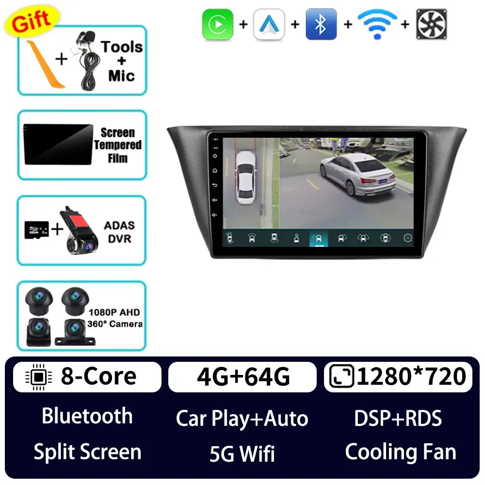 Android 15 Autoradio Voor Iveco Daily 6 2014 - 2022 Navi Head Unit QLED GPS Multimedia Speler BT Draadloze Carplay Video Head Unit