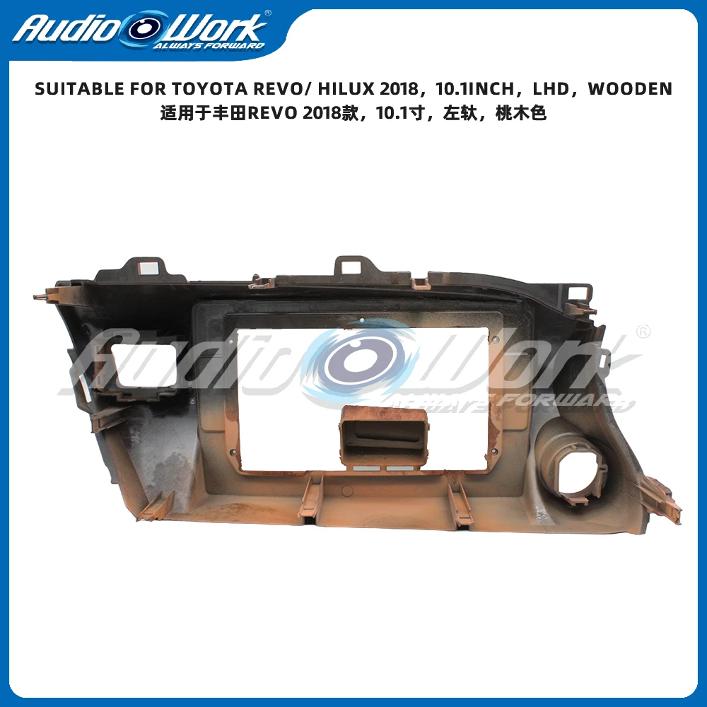 10 بوصة راديو السيارة MP5 مشغل ديفيدي 2 DIN إطار راديو وكابل Fascias محول أندرويد داش لوحة عدة لتويوتا ريفو/هايلكس 2018 #4