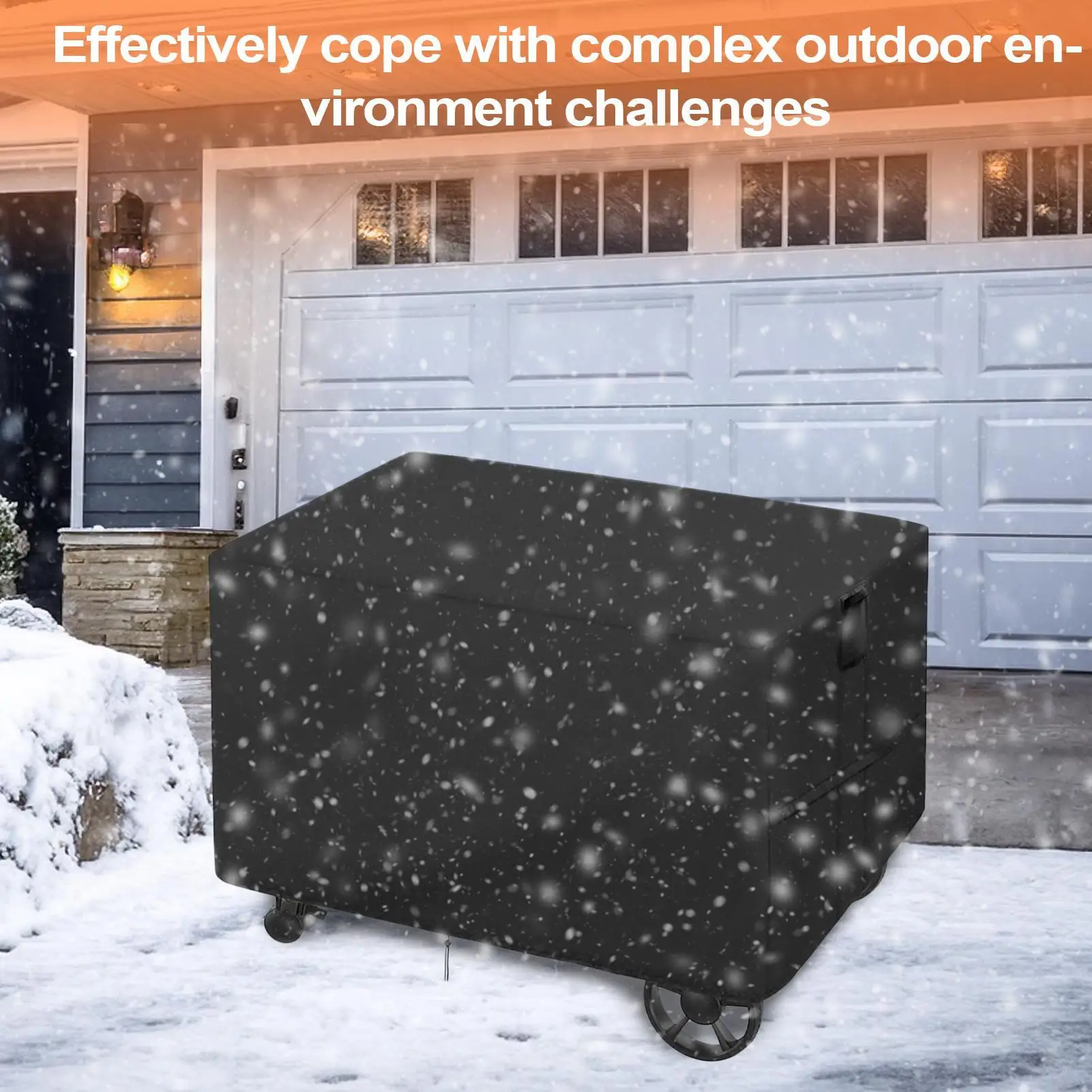 

BBQ Grill Covers For Outside Pizza Oven Table Cover Protector Windproof Protector All-Season Cloth Waterproof For Homeowners