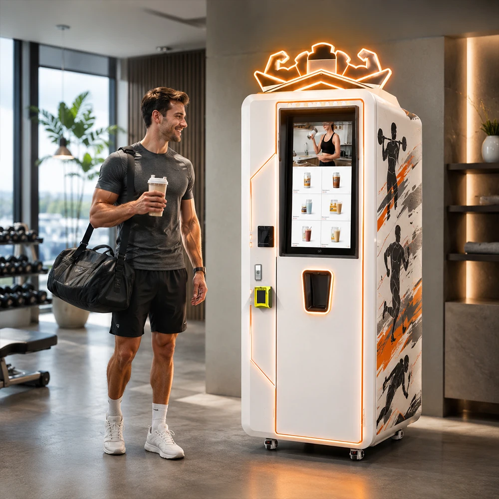 FOODLINE Wholesale Automatic Protein Drink Vending Machine Precise Mix Ratio For Fitness Center Global Distributors