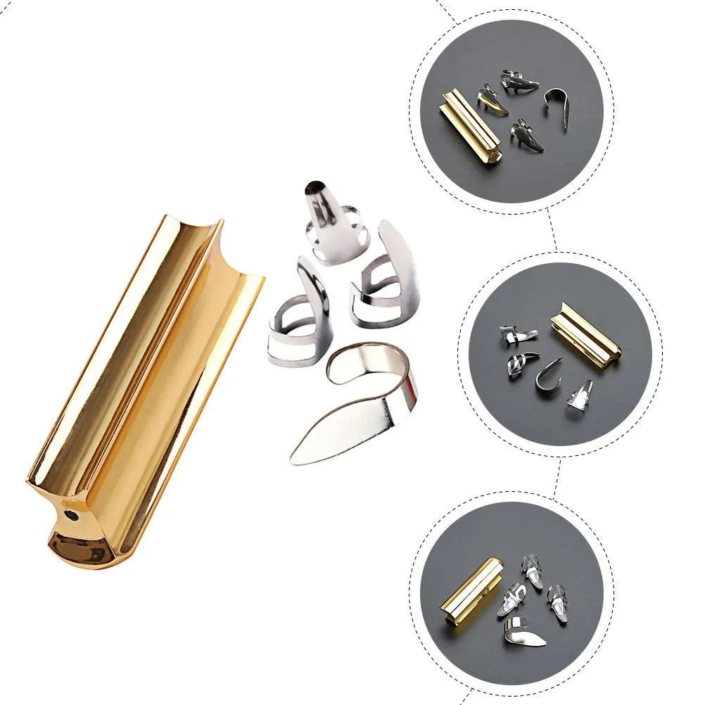 

1 set 1 Set Of Slide Tone Bar Metal Tools For Guitars Practical Guitar Accessories Metal Slide Picks Guitar Supplies