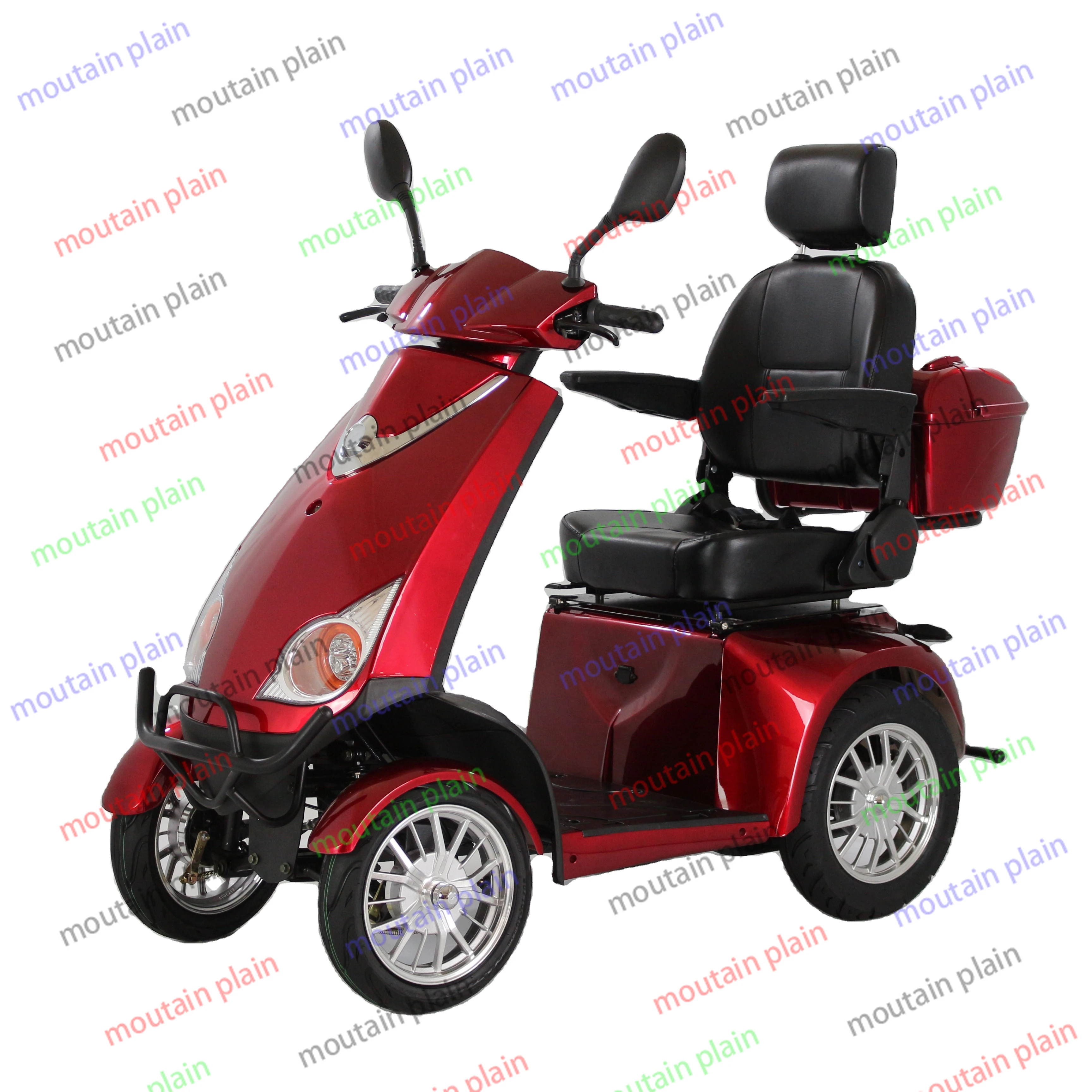 Moto Moped  Electric  Adult Gasoline Quadricycle Motorcycles Mobile 4 Wheels Motorcycles Elderly Moped Scooter 500w 14 Inch Tire