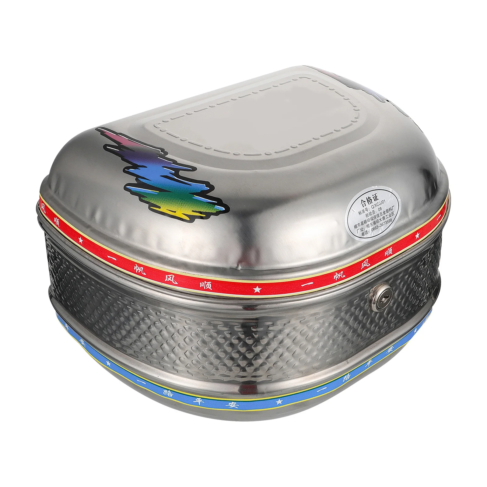 

1Pcs Motorcycle Rear Seat Bag Stainless Steel Trunk Large Capacity Waterproof Storage Motorbike Saddle Pack for Dirt Bike