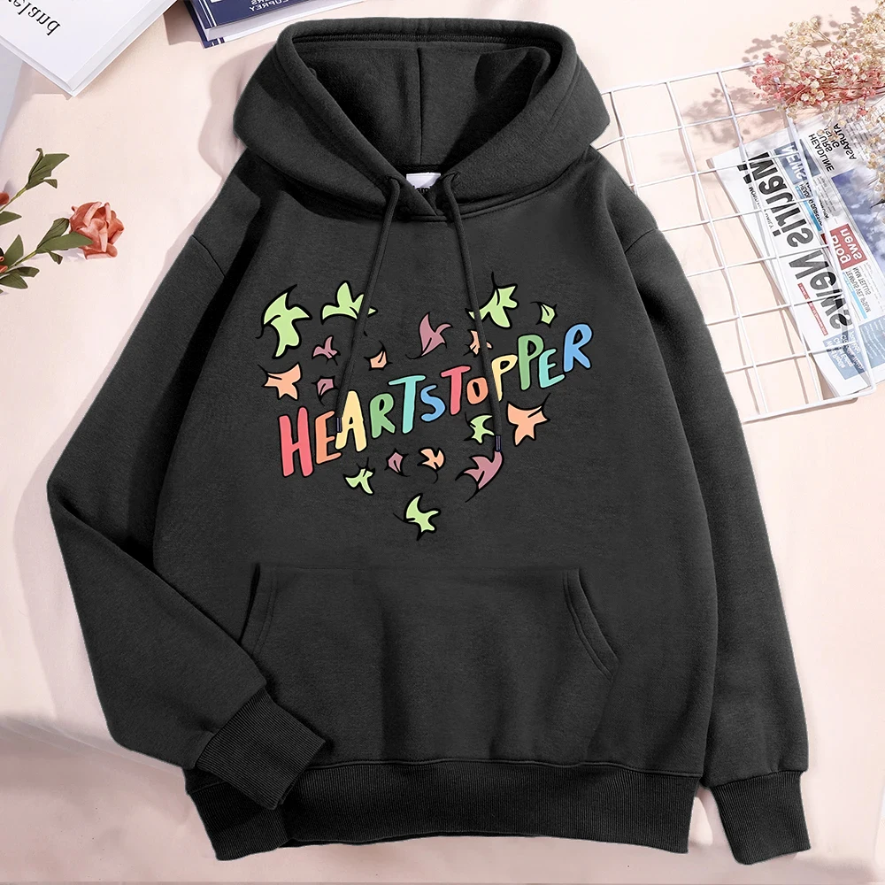 Fashion Men/Women Hoodie Anime Heartstopper Love Print Hoodie Casual Long Sleeve Sweatshirts Autumn Winter Personality Pullover
