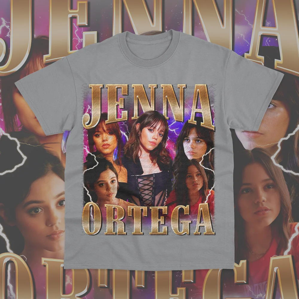 Jenna Ortega Homage T-Shirt Top TV Show Gift Adult Unisex Sweatshirt Hoodie