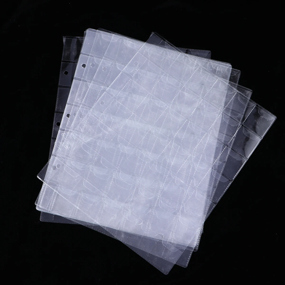 

10 Pcs Coin Holders PVC Material 42 Pockets Albums Storage Bag For Collectors Gifts Key Safe Box