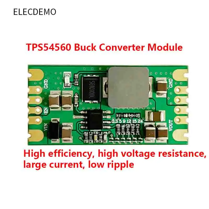 

Модуль питания TPS54560 с низкой пульсацией DCDC, высоковольтный, 60 В, понижающий, 5 А, высокий ток, 3,3 В, 5 В, 12 В, малиновый пирог