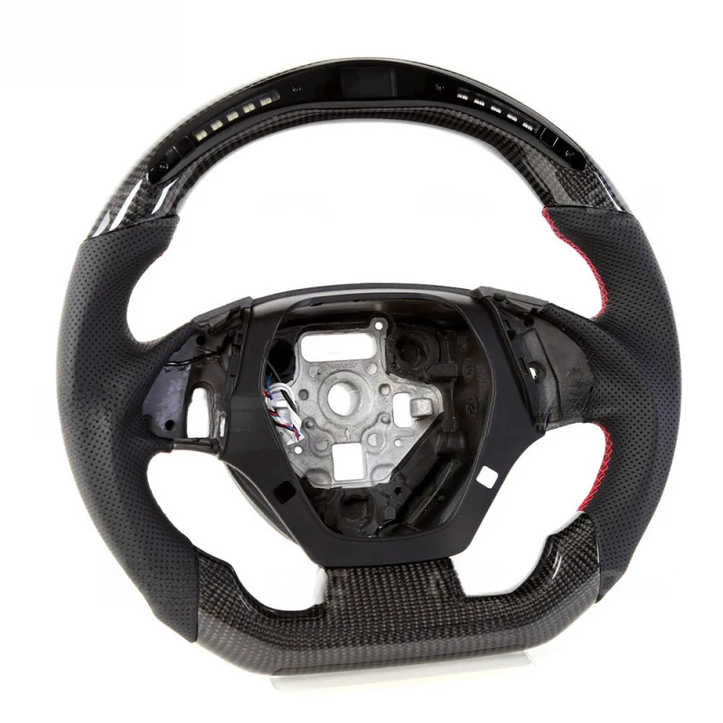 LED Performance Carbon Fiber Sport Steering Wheel Fit Camaro SS 2016-2020 Interior Mod Parts