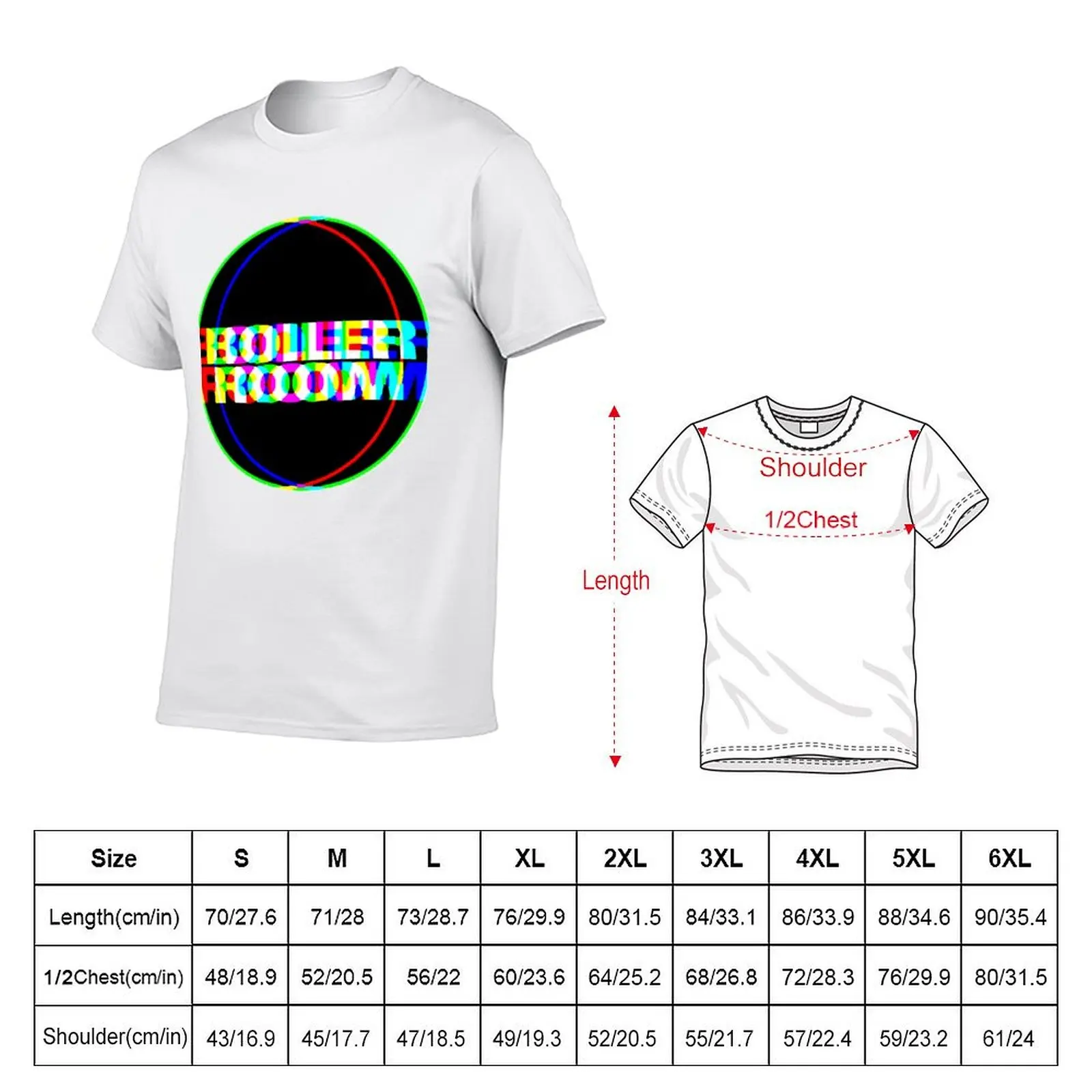 Room Color I Glitch Boiler T-Shirt Work Wear Simple Tee Shirt