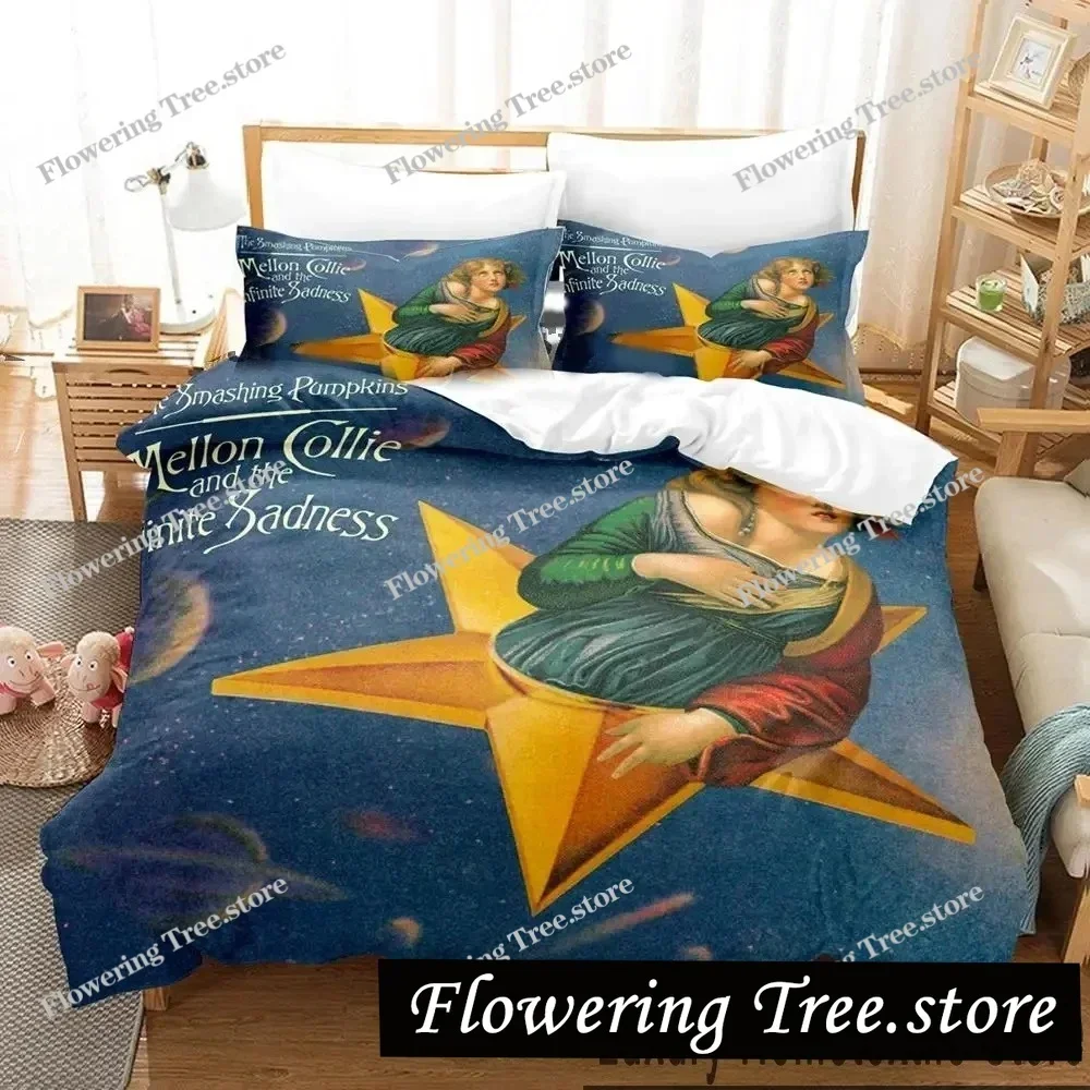 

3D Print The Smashing Pumpkins Bedding Set Boys Girls Twin Queen King Size Duvet Cover Pillowcase Bed boys Adult029
