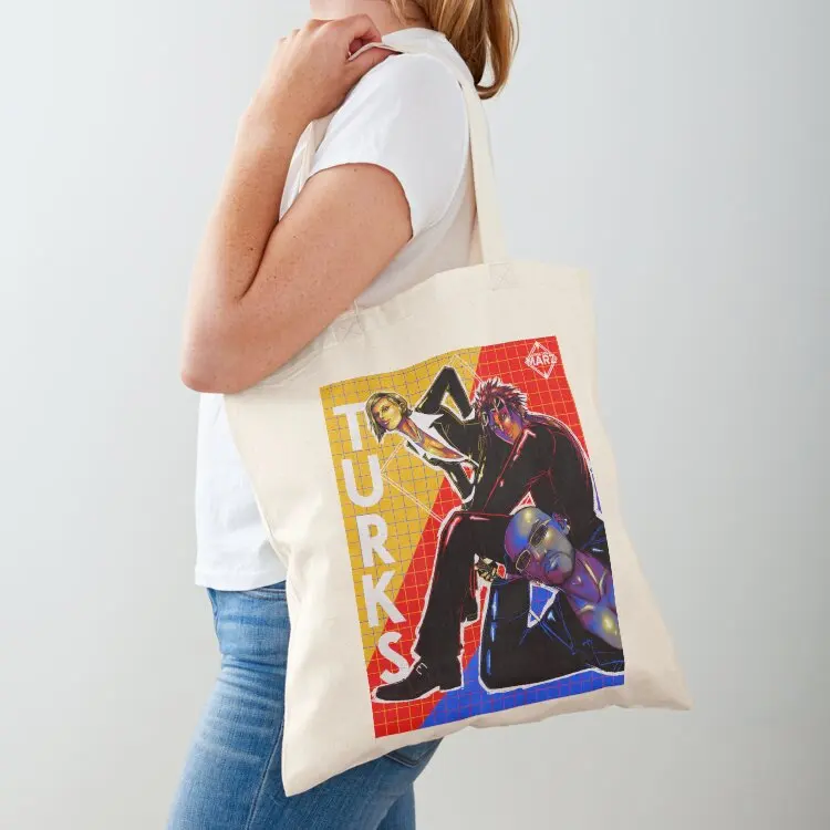 

Tri-Colored Turks Elena, Reno, and Rude FFVII Tote Bag eco bag folding Gift bags canvas shopping bag ecological bags