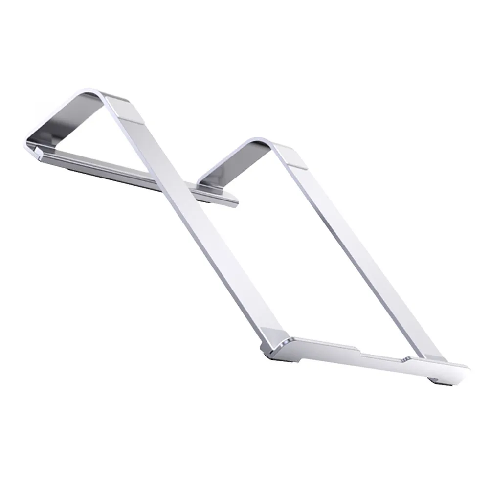 

Aluminum Alloy Laptop 290g Lightweight Hollow Silver Cooling Rack Anti slip Notebook Elevator Bracket Desktop Protector