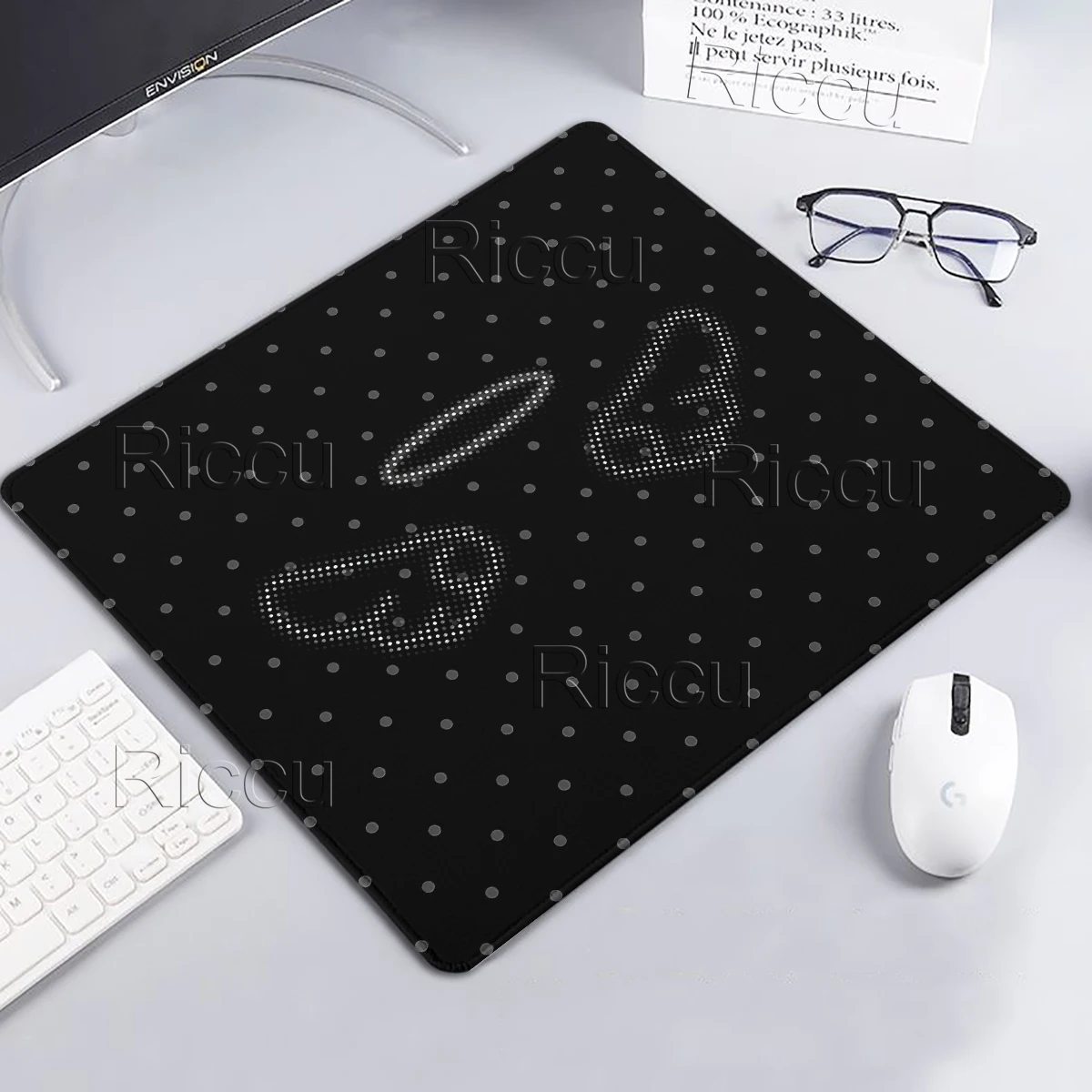 Love Wings Sky Desk Mat Minimalist Aesthetic Mousepad Korean Ins Style Mouse Pad Rubber Non-Slip Decort Deskpad PC Cabinet Rug