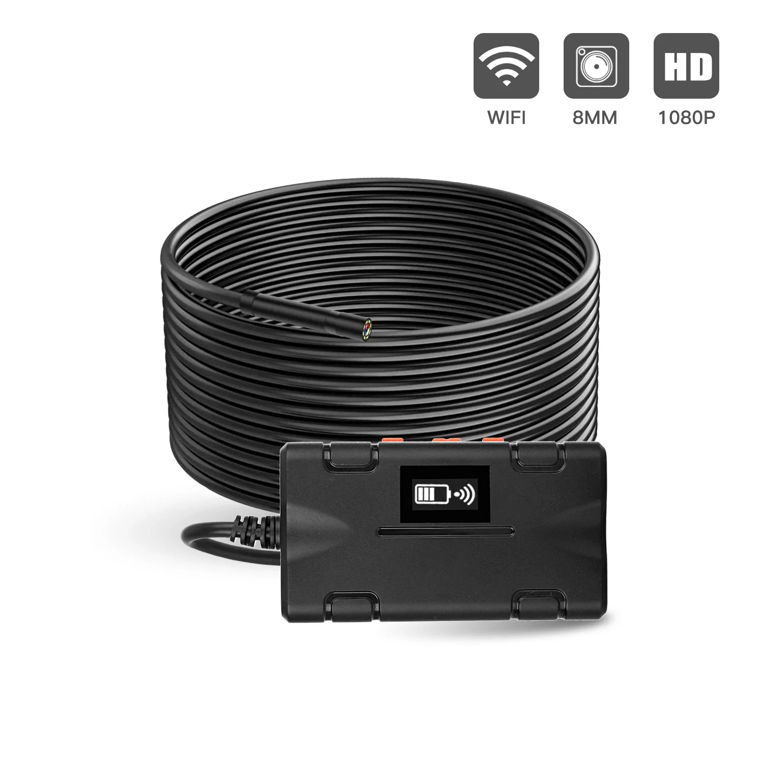 

Беспроводная камера 8 мм, эндоскоп, 1080P, Wi-Fi, F270, бороскоп, IP67, водонепроницаемая HD-камера со змеей для телефона Android iOS
