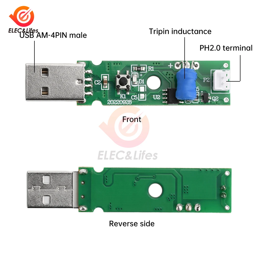 المزدوج رذاذ الانحلال وحدة 5 فولت USB المرطب محرك لوحة دوائر كهربائية الانحلال المعدات التجريبية بالموجات فوق الصوتية لتقوم بها بنفسك حضانة