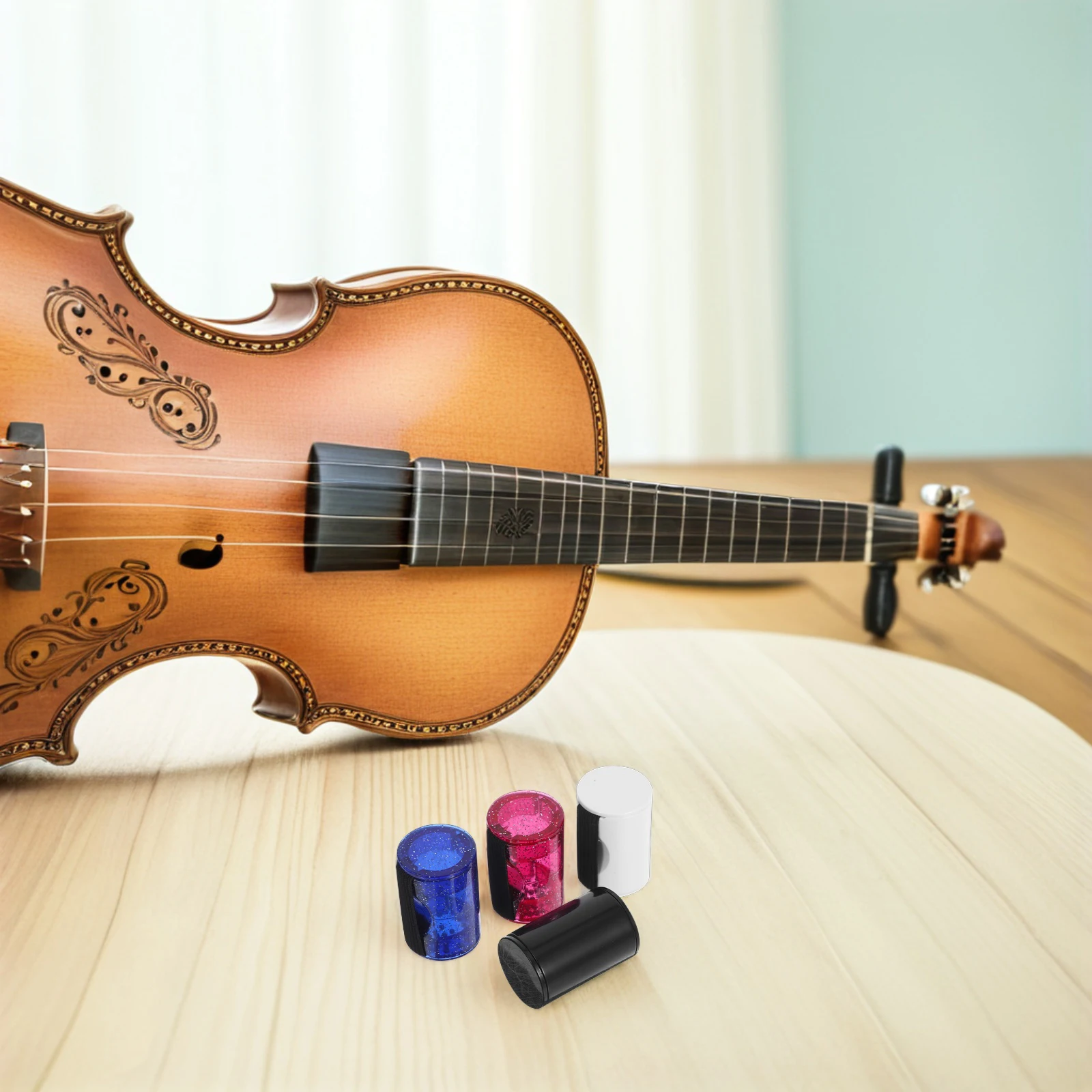 

4Pcs Finger Shaker Sand Ring Portable Ergonomic for Ukulele Guitar Mandolin Banjo Rhythm Tool Musical Accessories