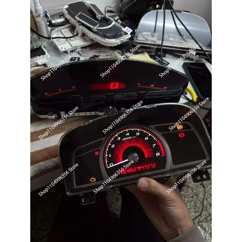 Disassembly of componentsfor Red Speedometer Gauge For Honda 8th generation Civic FD2