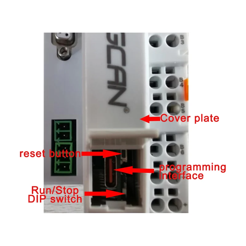 Contrôleur Logique Programmable avec Wild RS485, RS232, 8DI, 6DO, Technologie de Contrôle Principal, PLC Codé, Principal Mort, 180m