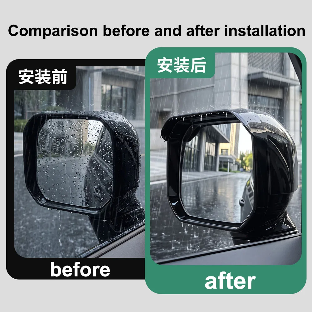 2 Pcs Suitable For Geely Galaxy Cruiser 700 Rearview Mirror Protective Cover Car Accessories Black Warrior Rearview Mirror Frame