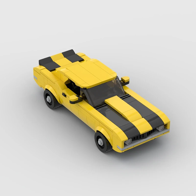 

Классический американский ретро-кар MOC: конструктор, модель автомобиля для самостоятельной сборки, развивающая игрушка