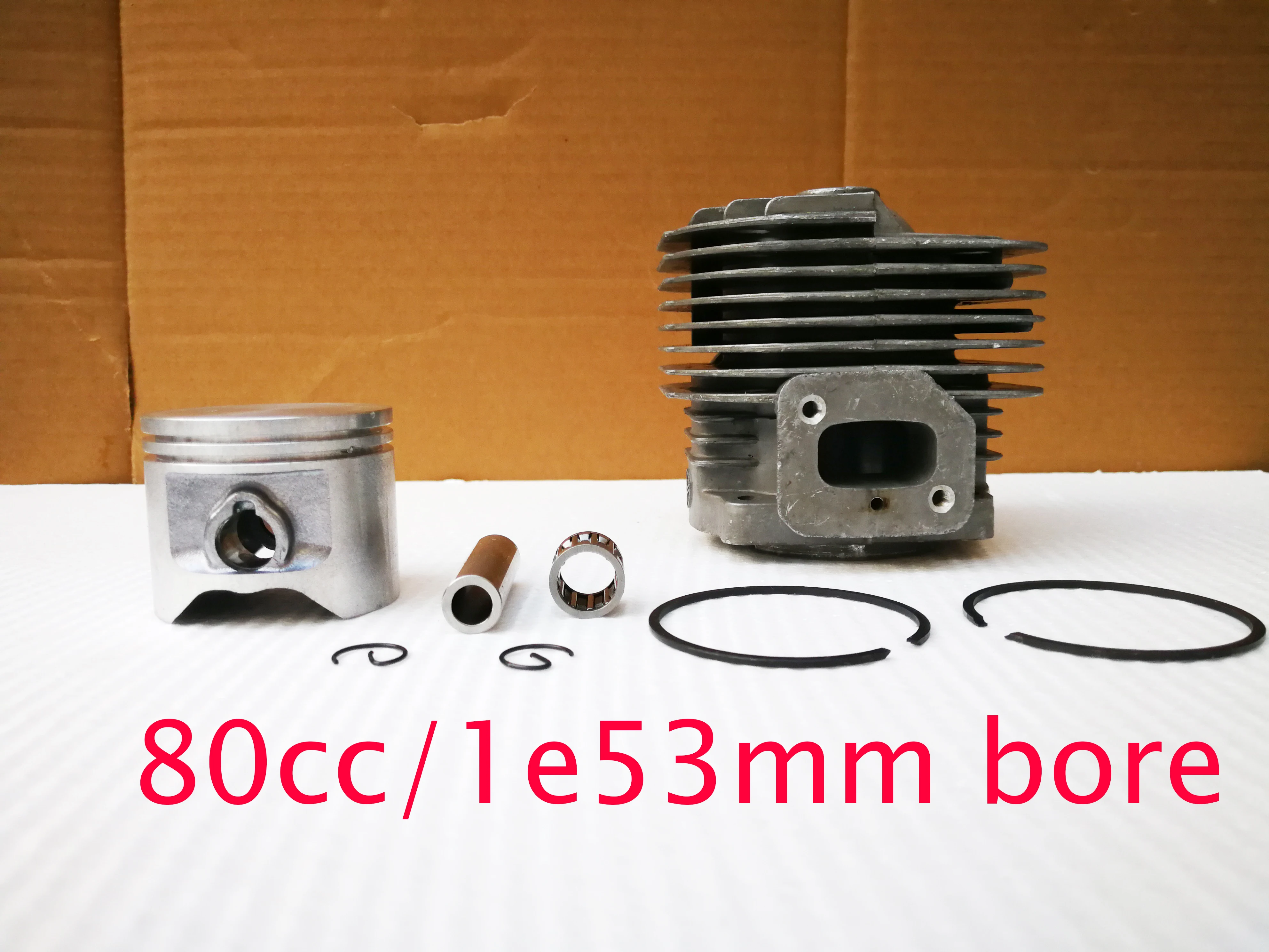 80cc Cylinder Piston Ring Kit 53mm Engine 1e53F  Motor Cutter Scooter Gopeds Kesai EVO Earth Ground Drill Outboard Not For 63cc