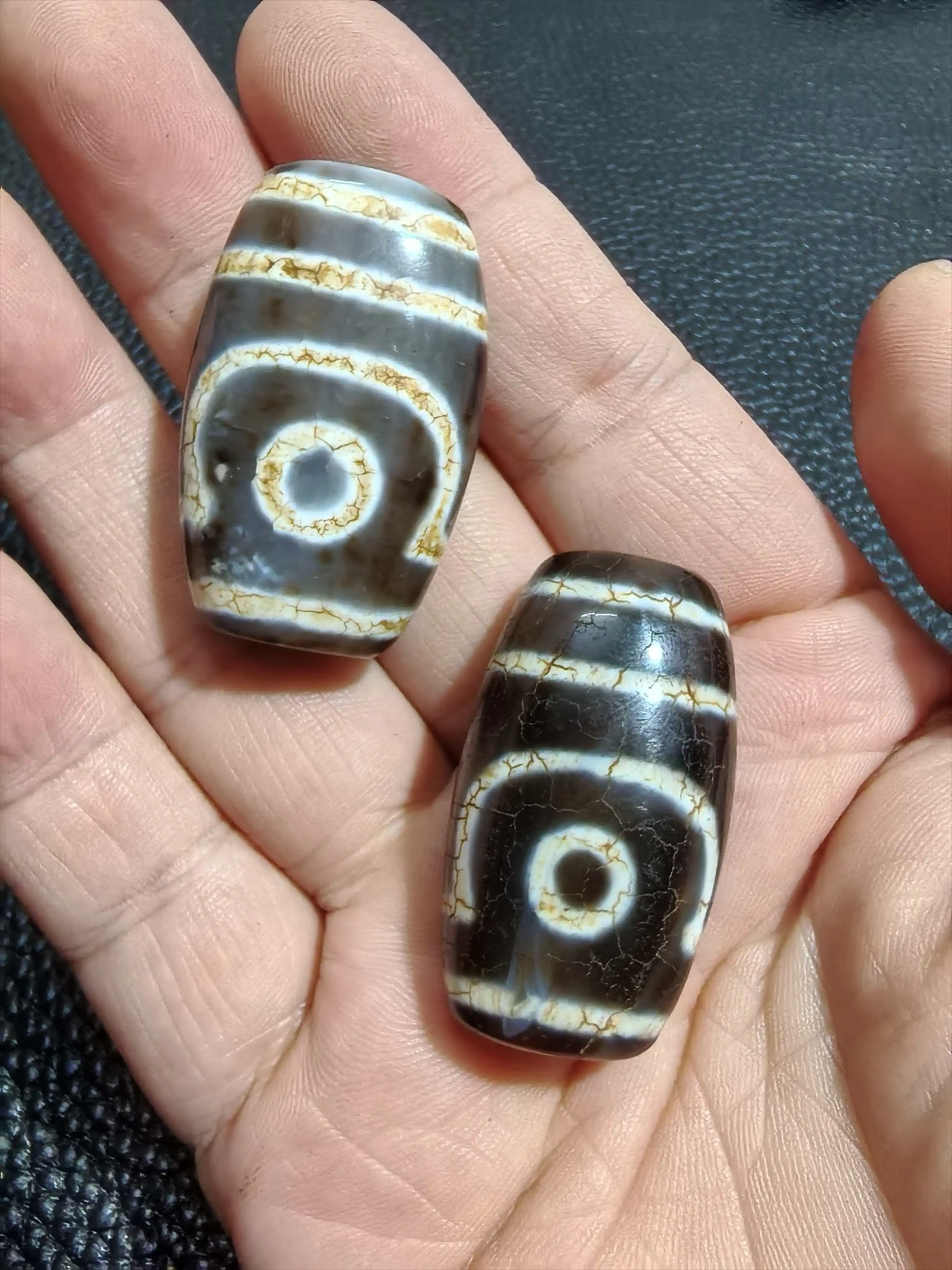 

2 шт./лот, 2 глаза, тотемы, бусины Дзи, 36,8*21*14 мм, состаренные вены, амулет фэншуй, сделай сам, для подвески и ожерелья