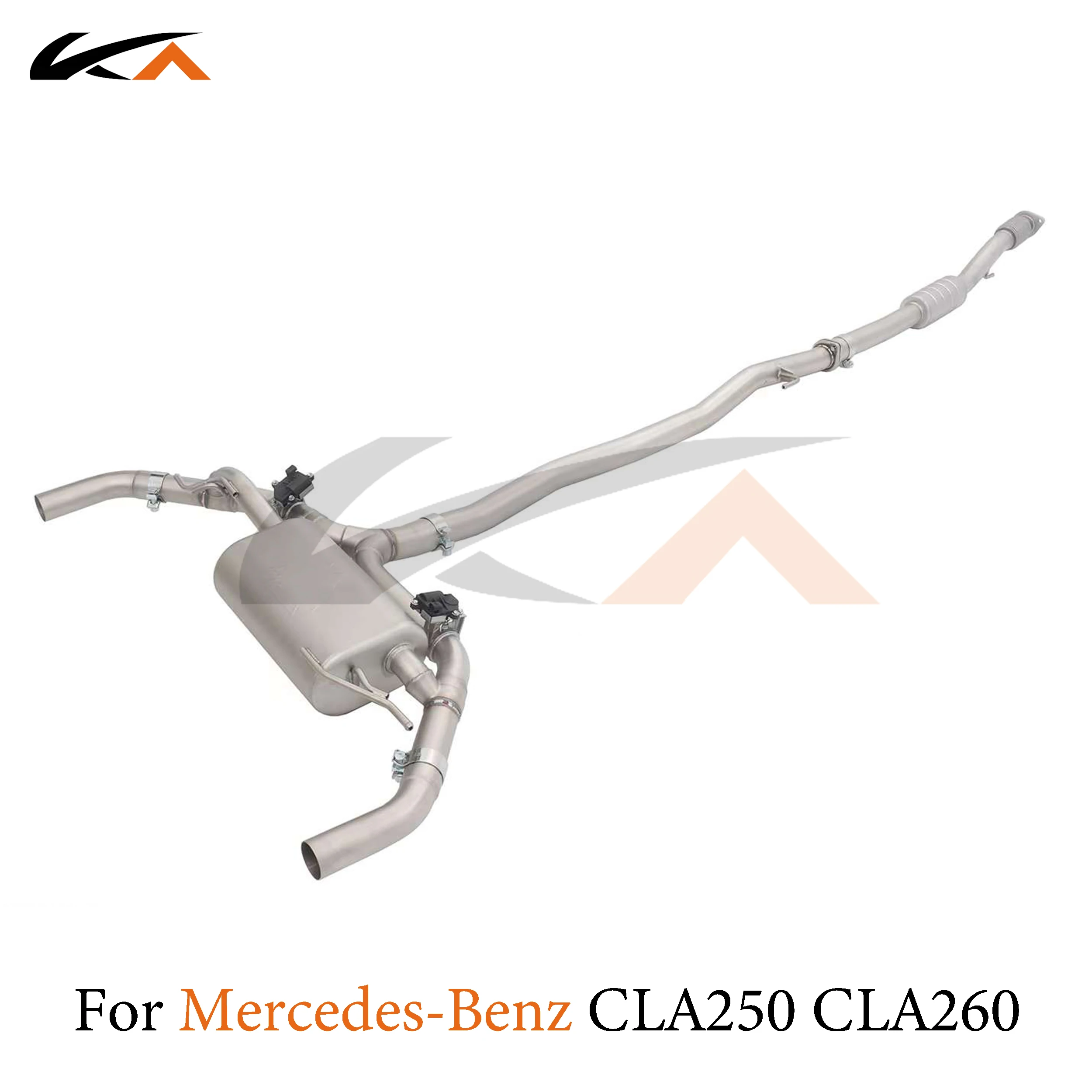 KA Tuning exhaust system parts stainless catback for Mercedes-Benz CLA250 CLA260 2.0T rear section performance muffler valve