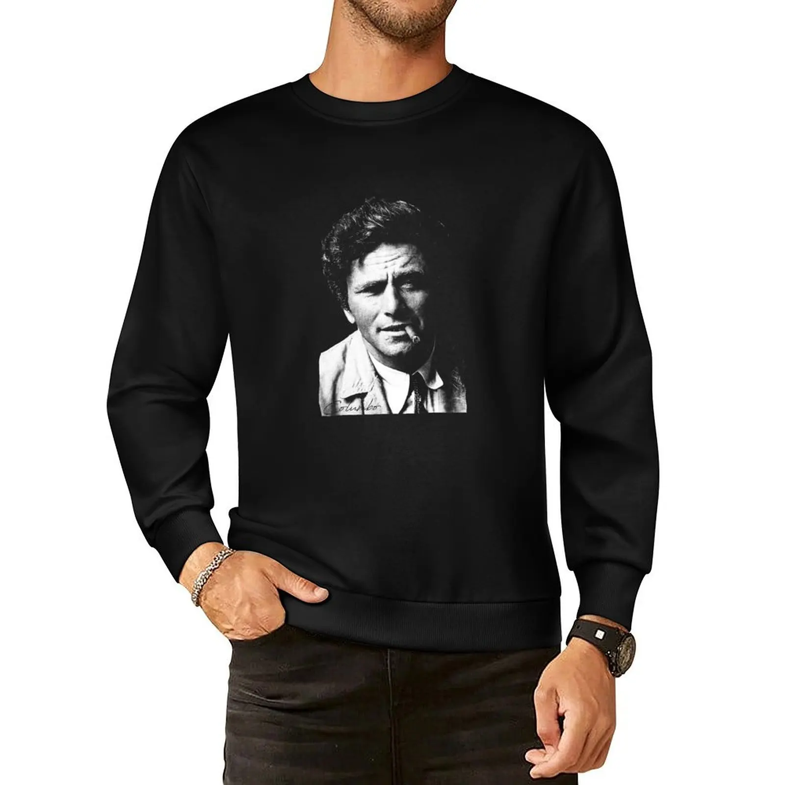 

Columbo // Portrait Pullover Hoodie mens clothing men's sweat-shirt tracksuit men graphic sweatshirts