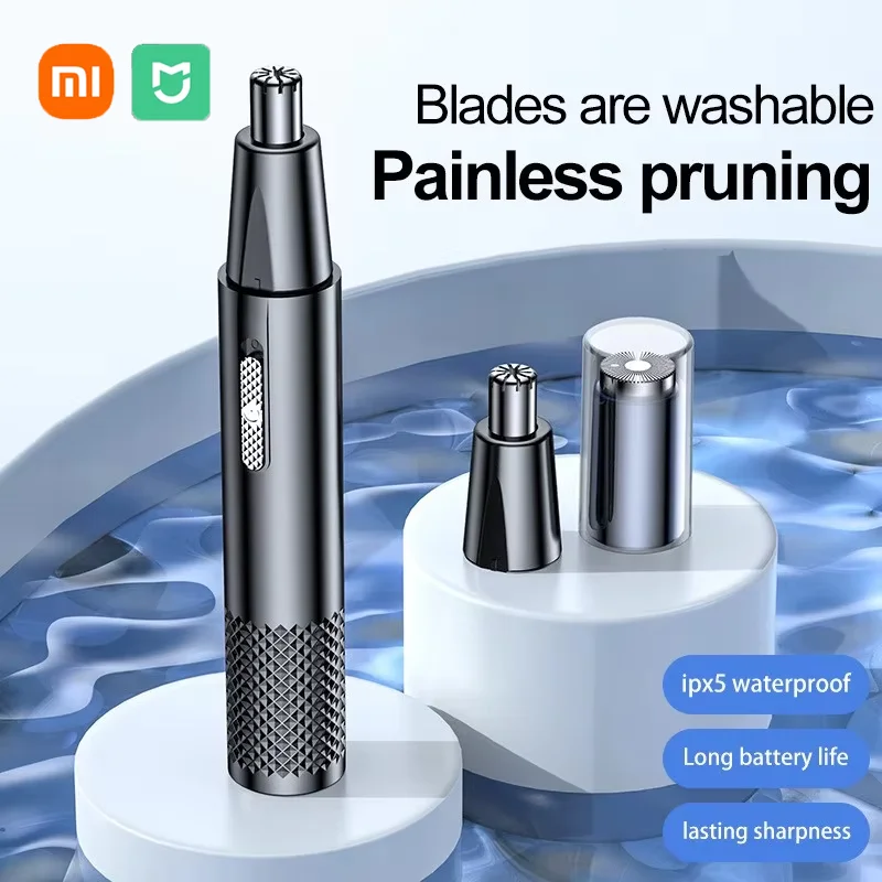 Xiaomi Electric Nose Hair Clipper Rechargeable Multi-kinetic Shaving 2 in 1 Unisex Fully Automatic Washable Shaving Nose Trimmer