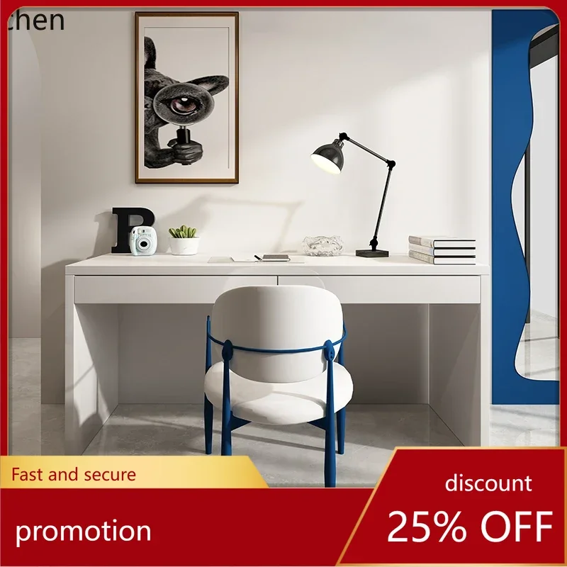 

HXL wabi style modern minimalist design office computer writing desk makeup negotiation table