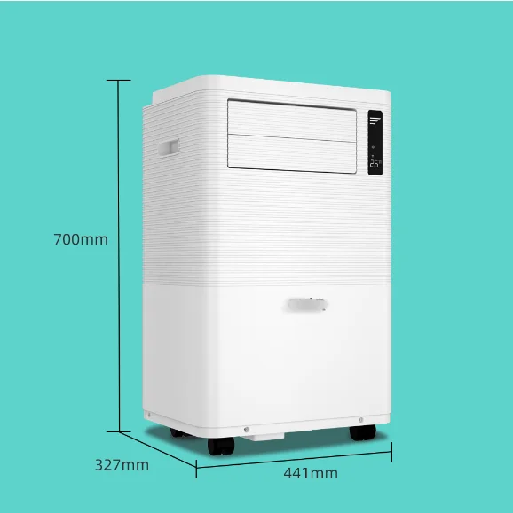 Class A+++ แบบพกพา AC 9000btu 220V R410a สีขาว Eco 1hp Mobile Aircon Cooling เท่านั้นขนาดเล็ก Homeuse เวอร์ชันภาษาอังกฤษ