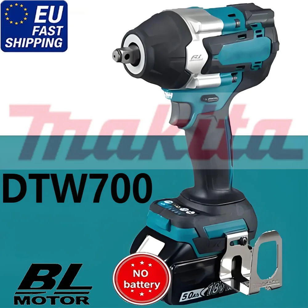 für Makita DTW700 2000N.M Drehmoment Bürstenloser Elektrischer Schlagschrauber 1/2 Zoll Akku-Schraubendreher Elektrowerkzeug für Makita 18V Akku