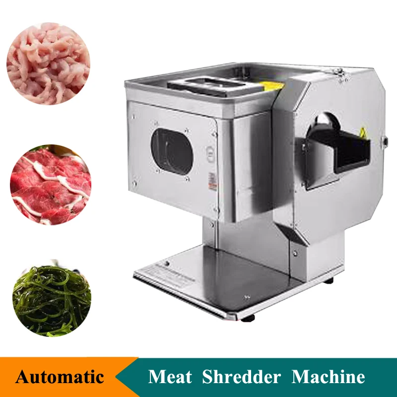 Stainless Steel Food Cutting Machine Commercial Meat Slicer Machine For Hot Pot Shop Vegetable Shredder Slicer Machine