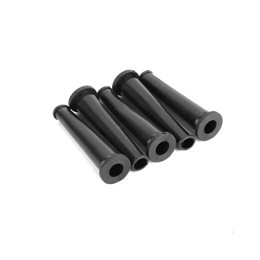 อุปกรณ์เสริมปลอกหุ้มสายไฟอุปกรณ์ป้องกันสายไฟ5X บูตสีดำติดตั้งง่ายขนาดเส้นผ่าศูนย์กลาง9มม./0.35"