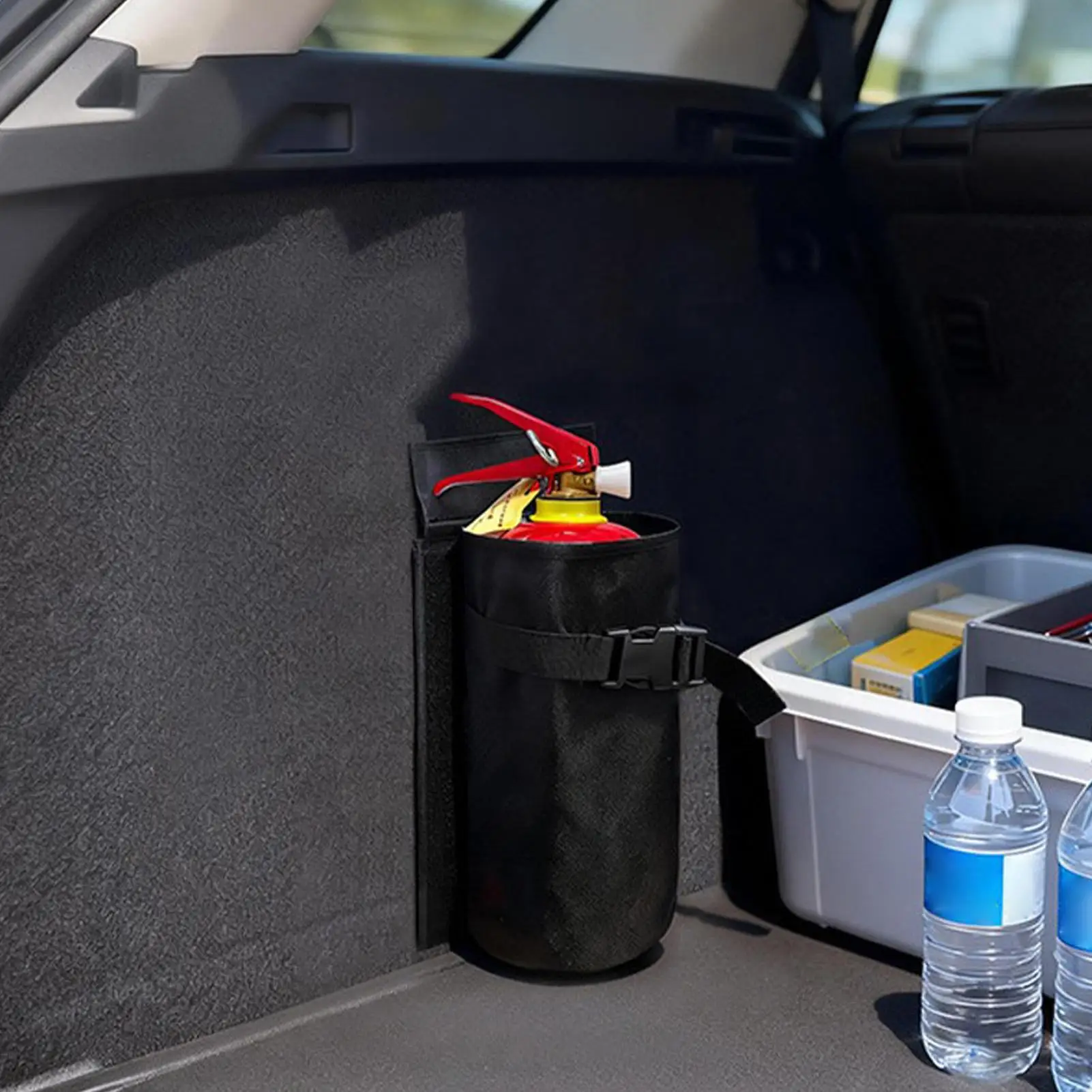 Durable Car Fire Extinguisher Organizer Trunk Storage Bag, Backseat Storage & Trunk Mount Bracket for Vehicle Boat Offroad - view 3
