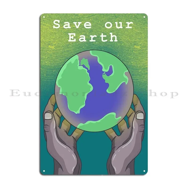 Go Green Concept Metal Signs Plaques Funny Cinema Designs Pub Plates Tin Sign Poster