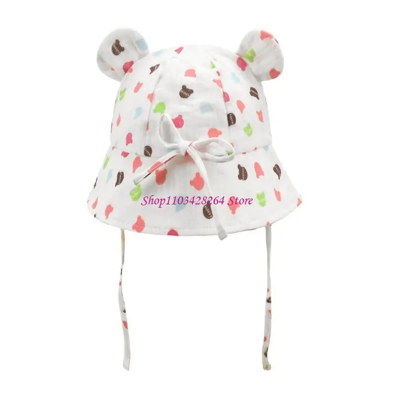 قبعة دلو جميلة للأطفال من القطن المريحة، قبعات للسفر على الشاطئ، قبعات للرضع للأنشطة اليومية في الهواء الطلق