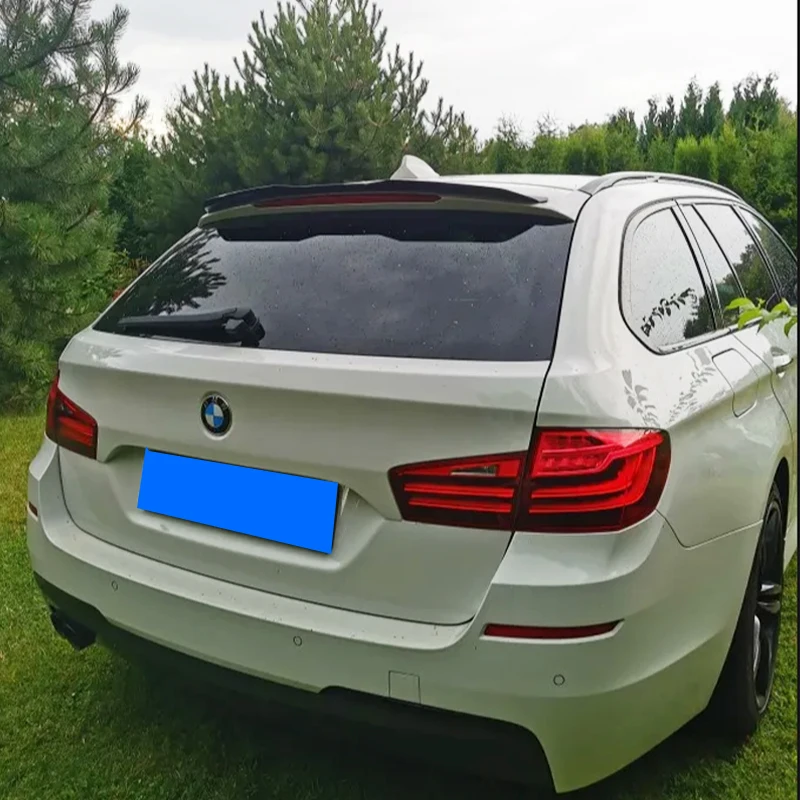 For BMW 5 F11 535i Msport 2010-2017 Spoiler Extension Trunk Universal Rear Wing ABS Plastic BMW 5 series Touring (F11) M Sport