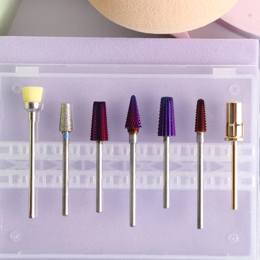 Profesjonalny zestaw frezów do paznokci 72 sztuki z węglikiem spiekanym do manicure rosyjskiego, zestaw 72 frezów do paznokci, zestaw bitów do paznokci.