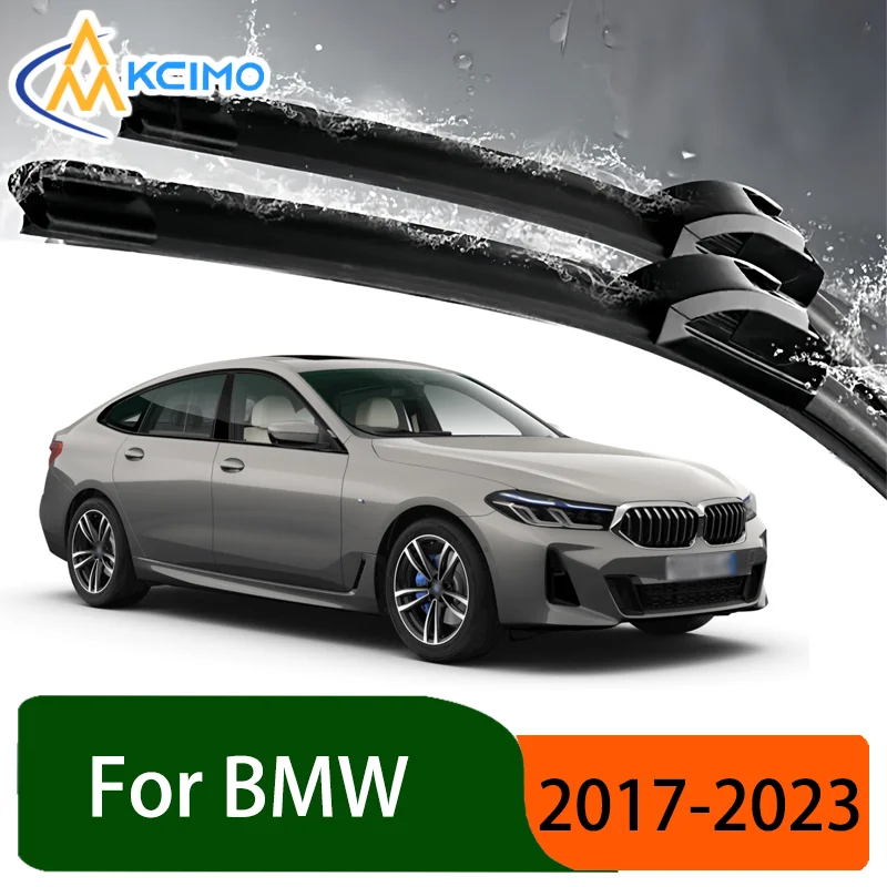 

Silent Black Front Wiper Blades Set for BMW 6 Series G32 2017-2023 2018 2019 Auto Windscreen Windshield Window Wiper Accessories