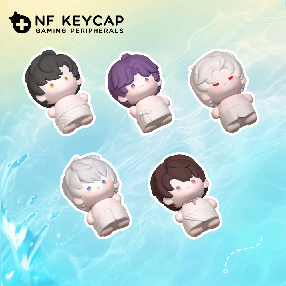 الحب والمساحة العميقة سيلوس رافاييل زين زافييه زميل ambitus لطيف منشفة استحمام نمط Q نسخة keycap هدية عيد ميلاد